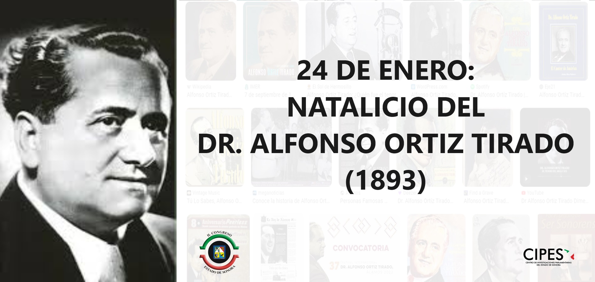 Imagen de NATALICIO DEL DR. ALFONSO ORTIZ TIRADO (1893)