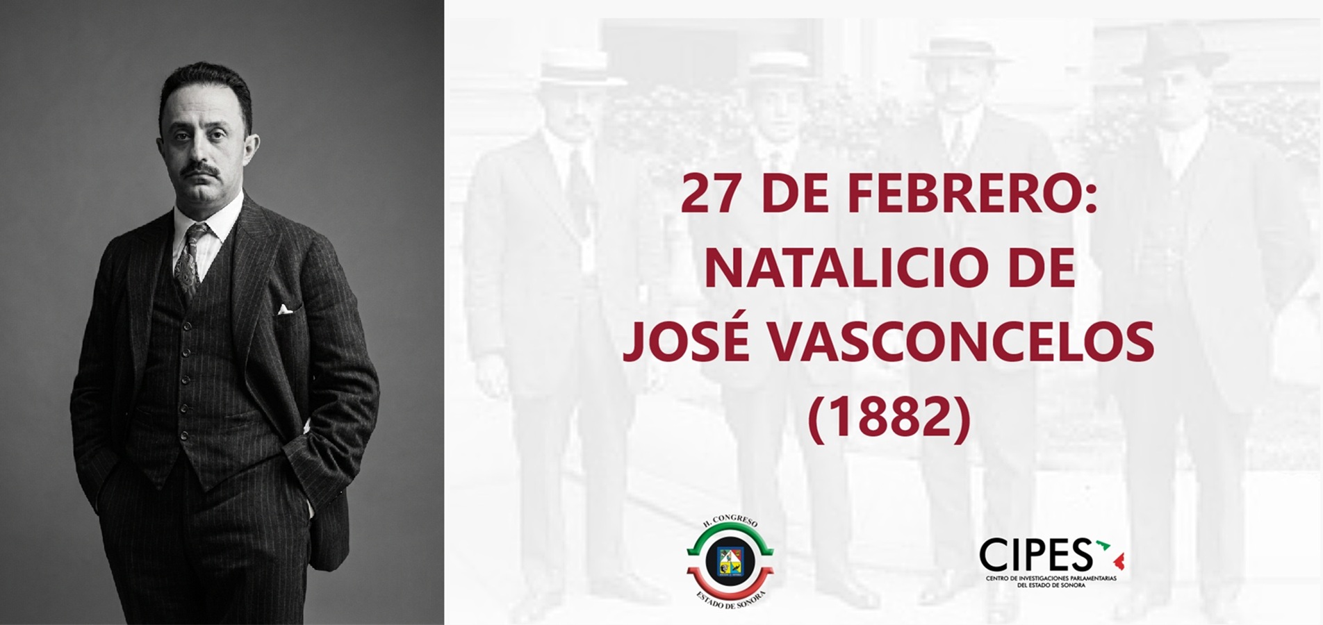 Imagen de NATALICIO DE JOSÉ VASCONCELOS (1882)