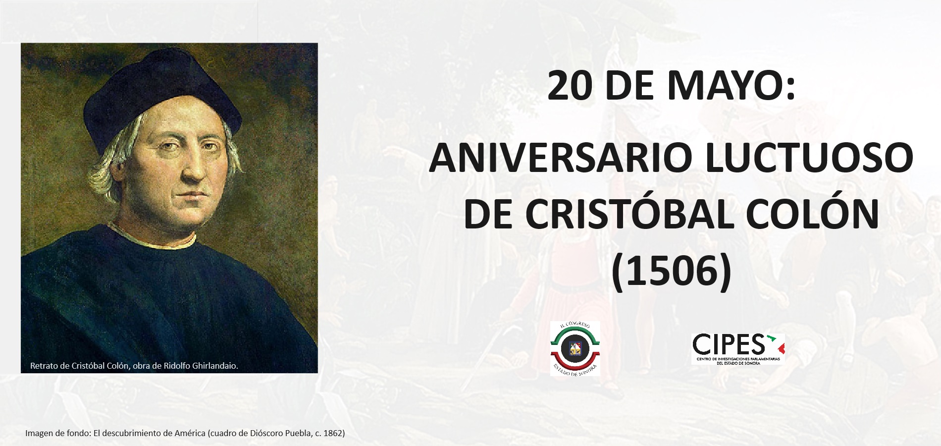 Imagen de ANIVERSARIO LUCTUOSO DE CRISTÓBAL COLÓN (1506)