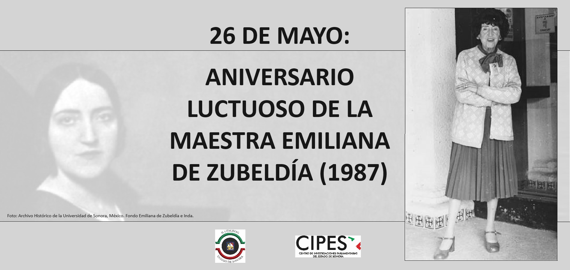Imagen de ANIVERSARIO LUCTUOSO DE LA MAESTRA EMILIANA DE ZUBELDÍA (1987)