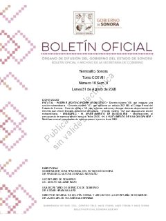 Primera página de Boletín Oficial · Decreto 142 · 31/08/2026