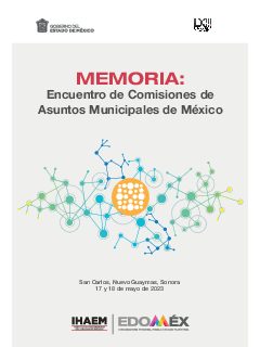 Portada de Memoria del Encuentro de Comisiones de Asuntos Municipales de México