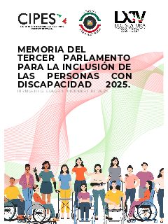Portada de Memoria del Tercer Parlamento para la Inclusión de las Personas con Discapacidad 2025.