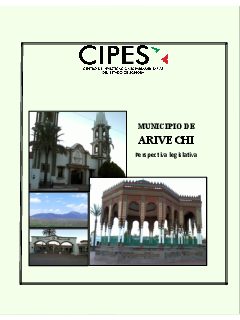 Portada de Municipio de Arivechi · Perspectiva Legislativa