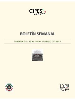 Portada de Semanario de Notas Nacionales · 20/02/2023–26/02/2023