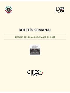 Portada de Semanario de Notas Nacionales · 22/05/2023–28/05/2023