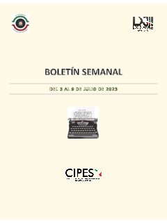 Portada de Semanario de Notas Nacionales · 03/07/2023–09/07/2023