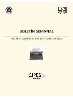 Portada de Semanario de Notas Nacionales · 28/08/2023–03/09/2023