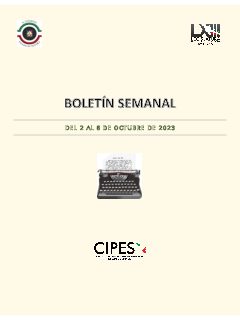 Portada de Semanario de Notas Nacionales · 02/10/2023–08/10/2023
