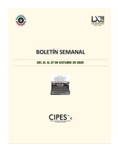 Portada de Semanario de Notas Nacionales · 21/10/2023–27/10/2023