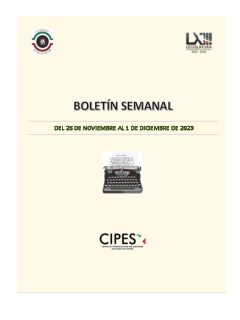 Portada de Semanario de Notas Nacionales · 25/11/2023–05/12/2023