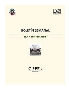 Portada de Semanario de Notas Nacionales · 08/04/2024–14/04/2024