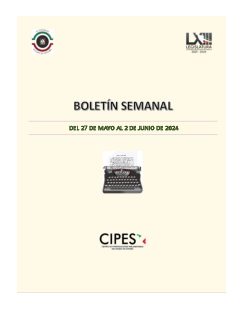 Portada de Semanario de Notas Nacionales · 27/05/2024–02/06/2024