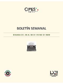 Portada de Semanario de Notas Nacionales · 23/01/2023–29/01/2023