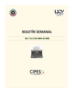 Portada de Semanario de Notas Nacionales · 07/04/2025–13/04/2025