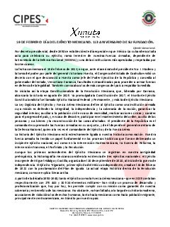 Primera página del PDF: DÍA DEL EJÉRCITO MEXICANO. 113 ANIVERSARIO