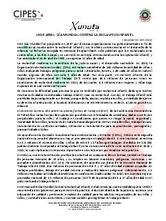 Primera página del PDF: DÍA MUNDIAL CONTRA LA ESCLAVITUD INFANTIL