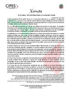 Primera página del PDF: DÍA INTERNACIONAL DE LA MADRE TIERRA