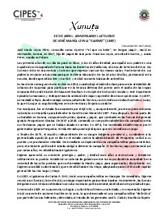 Primera página del PDF: ANIVERSARIO LUCTUOSO DE JOSÉ MARÍA LEYVA "CAJEME" (1887)