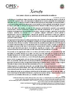 Primera página del PDF: DÍA DE LA LIBERTAD DE EXPRESIÓN (MÉXICO)