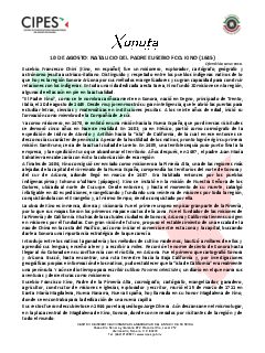 Primera página del PDF: NATALICIO DE EUSEBIO FRANCISCO KINO (1645)