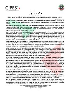 Primera página del PDF: DÍA ESTATAL DE LA GESTA HEROICA DE LA CIUDAD DE NOGALES, SONORA (1918)
