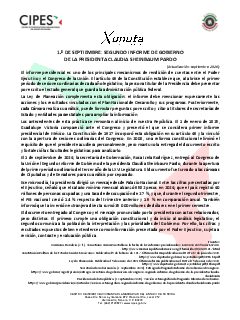 Primera página del PDF: SEGUNDO INFORME DE GOBIERNO DE LA PRESIDENTA CLAUDIA SHEINBAUM PARDO 2025-2026