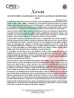 Primera página del PDF: 216 ANIVERSARIO DEL INICIO DE LA LUCHA DE INDEPENDENCIA DE MÉXICO (1810)