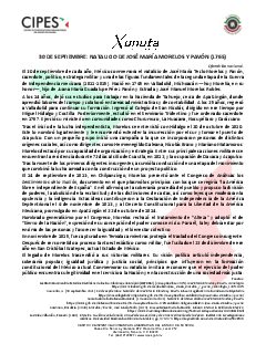 Primera página del PDF: NATALICIO DE JOSÉ MARÍA MORELOS Y PAVÓN (1765)