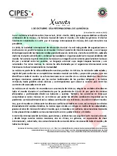 Primera página del PDF: DÍA INTERNACIONAL DE LA MÚSICA