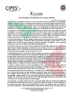 Primera página del PDF: DÍA MUNDIAL DE LA SALUD MENTAL
