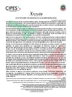 Primera página del PDF: DÍA MUNDIAL DE LA ALIMENTACIÓN