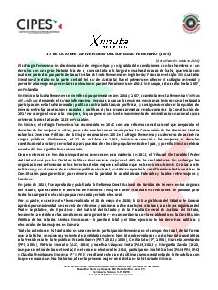 Primera página del PDF: ANIVERSARIO DEL VOTO FEMENINO EN MÉXICO (1953)