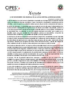 Primera página del PDF: DÍA MUNDIAL DE LA LUCHA CONTRA LA OBESIDAD