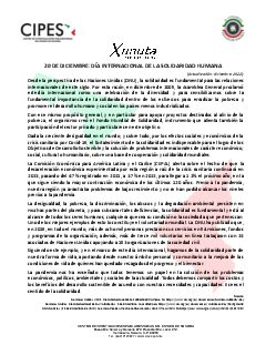 Primera página del PDF: DÍA INTERNACIONAL DE LA SOLIDARIDAD HUMANA